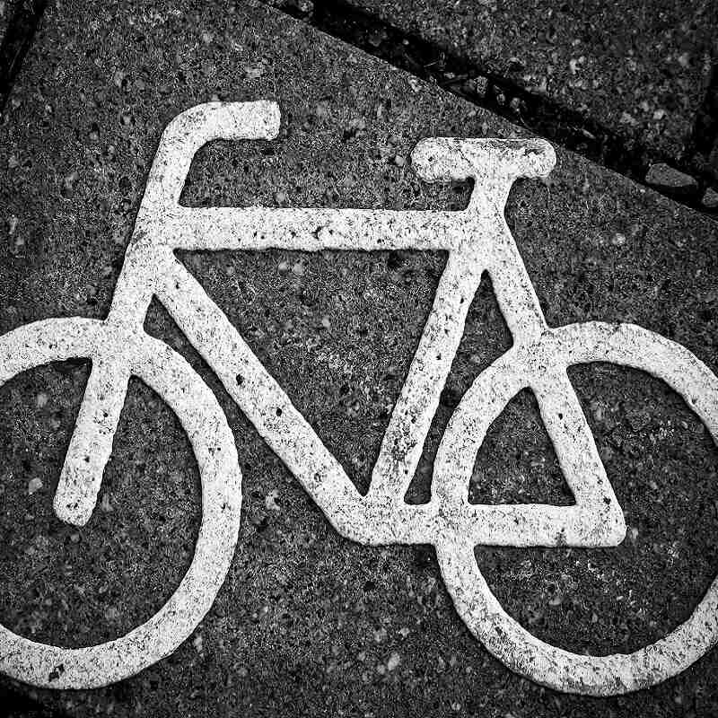 Zeichen für Fahrradweg.
