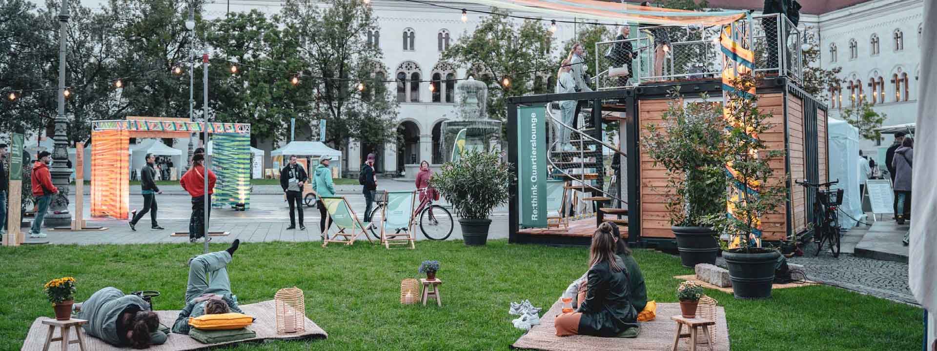 Ausstellung Rethink München Quartierslounge Zamanand-Festival